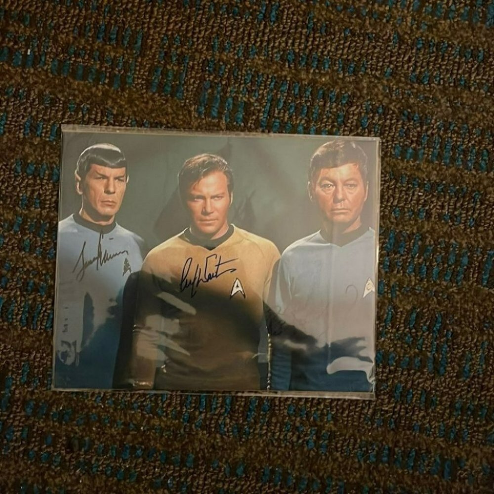 Star Trek autographed photo
